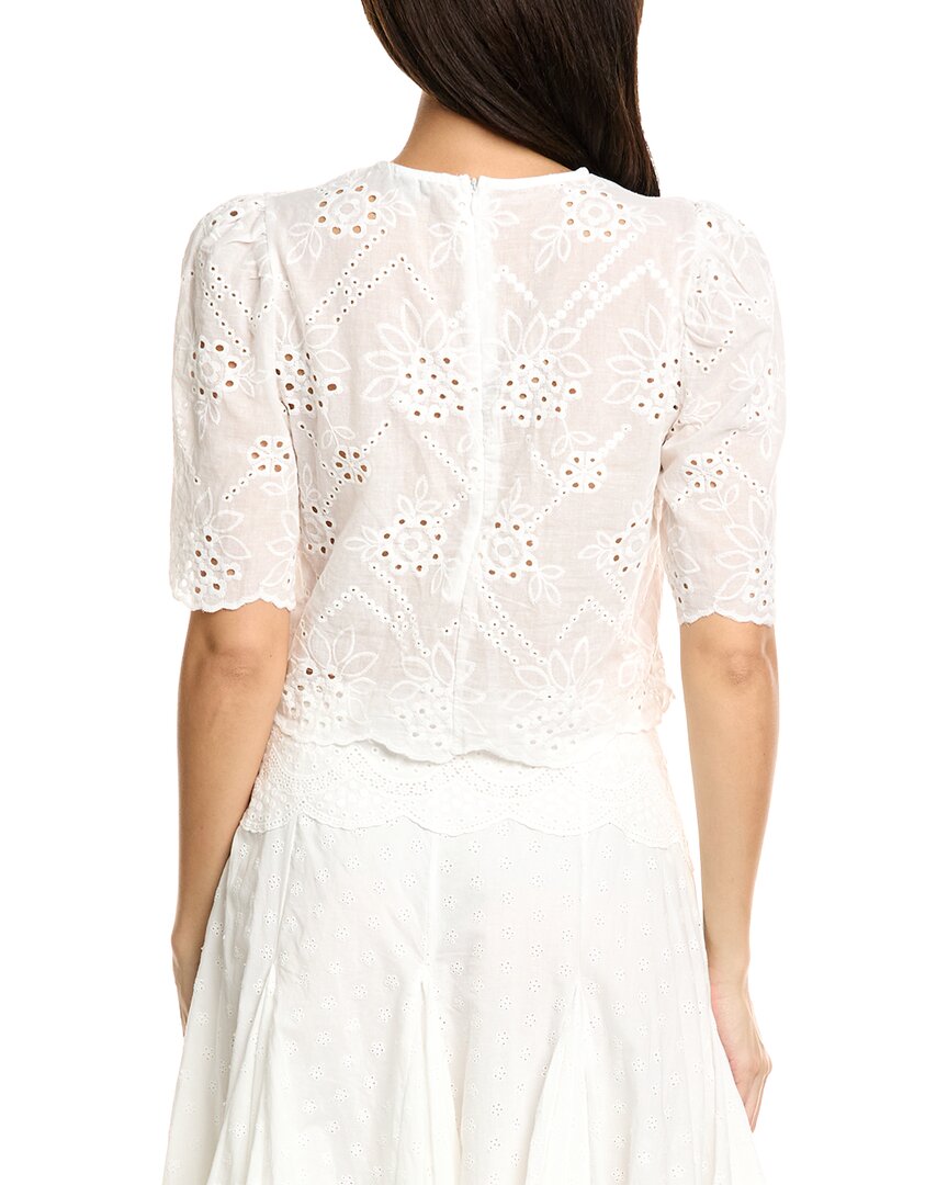 Estellina Eyelet Top
