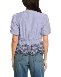 ESTELLINA Estellina Embroidered Top