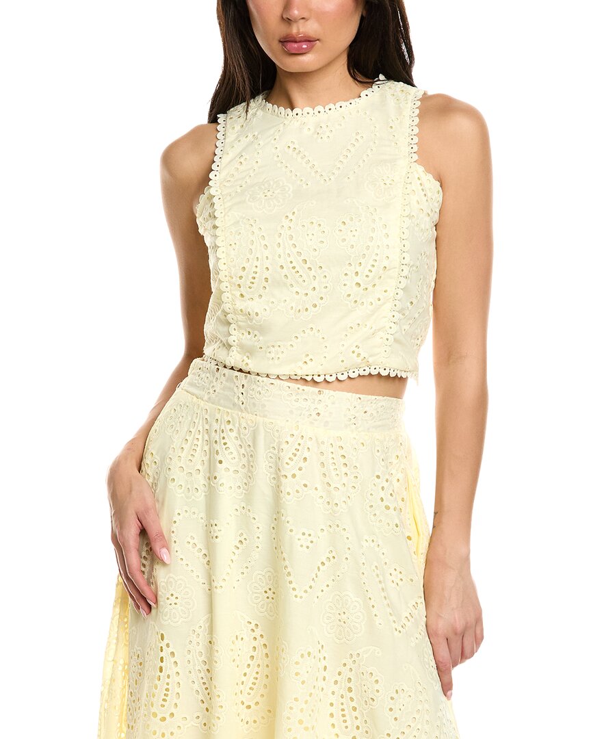 ESTELLINA Estellina Eyelet Top