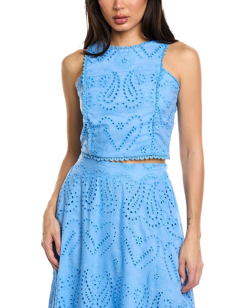 ESTELLINA Estellina Eyelet Top