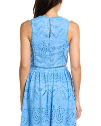ESTELLINA Estellina Eyelet Top