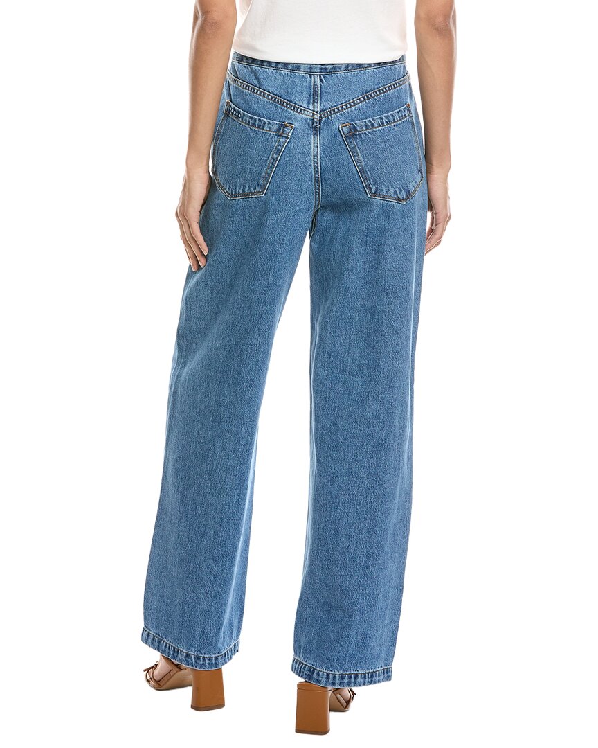 Blank Nyc Hands Down Medium Indigo High-Rise Wide Leg Jean