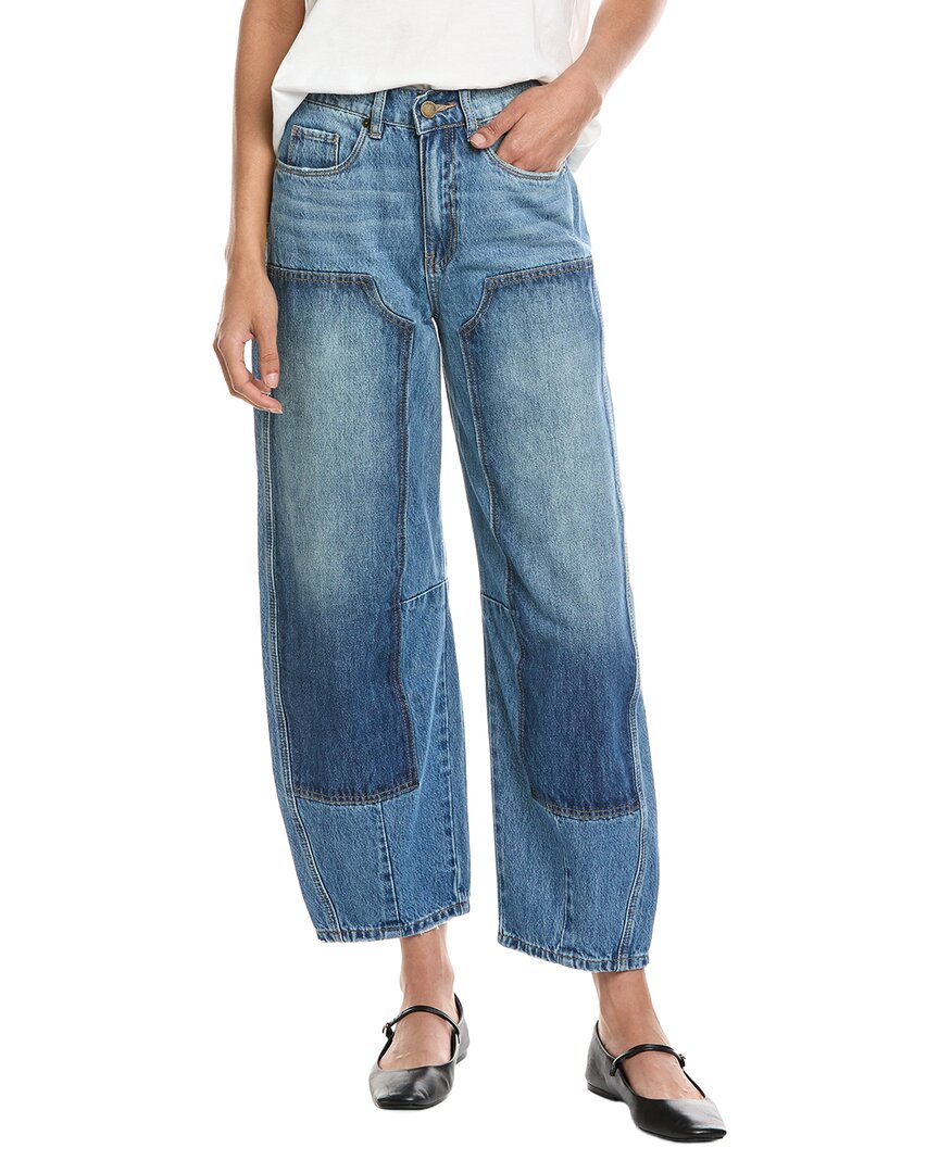 Blank Nyc Barn Girl Medium Indigo Barrel Jean
