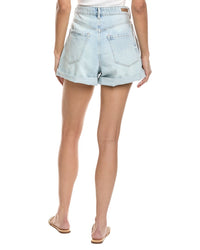 Blank Nyc All I Ask Light Blue Pleated Short