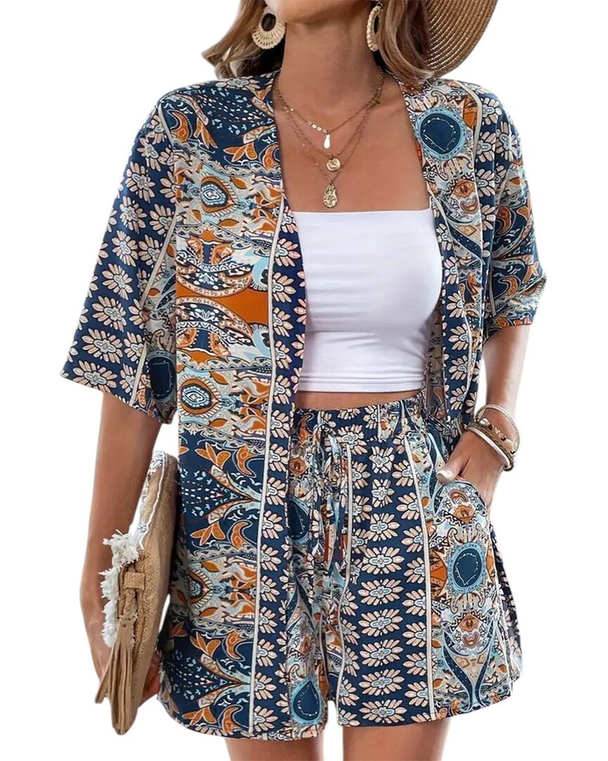Lily Kim 2Pc Cardigan & Short Set