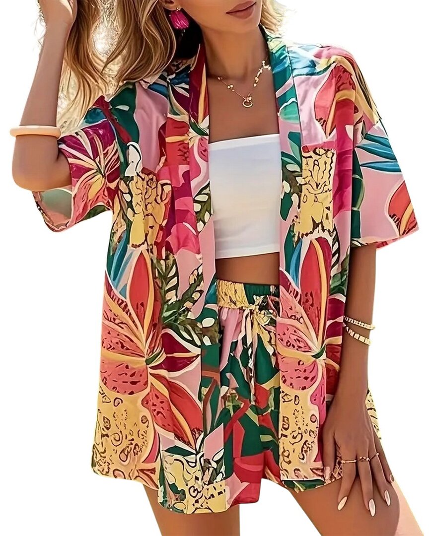 Lily Kim 2Pc Cardigan & Short Set