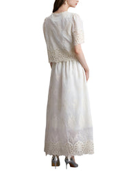 Dza 2P Blouse & Skirt Set