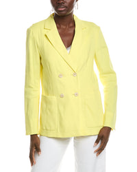 Marc Cain Solid Linen-Blend Blazer