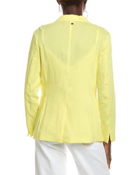 Marc Cain Solid Linen-Blend Blazer