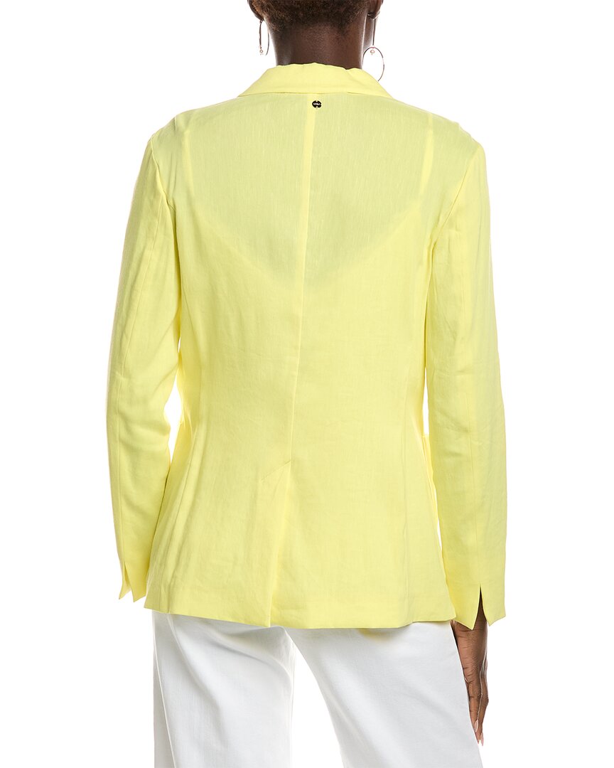 Marc Cain Solid Linen-Blend Blazer