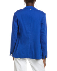 Marc Cain Solid Linen-Blend Blazer