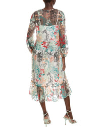 Marc Cain Embroidered Mesh Dress