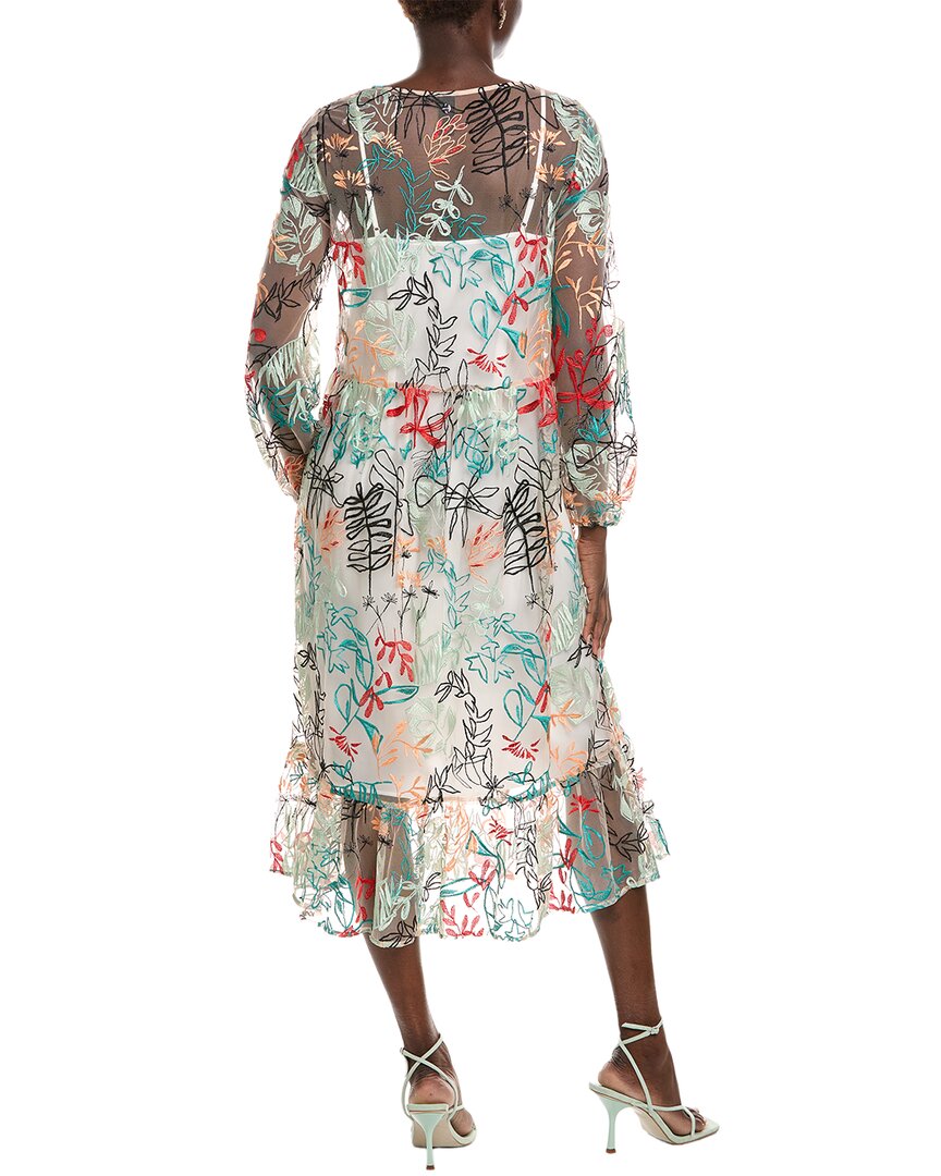 Marc Cain Embroidered Mesh Dress