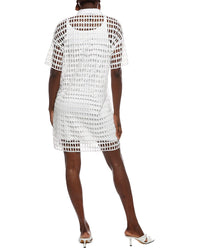 Marc Cain Woven Eyelet Mini Dress