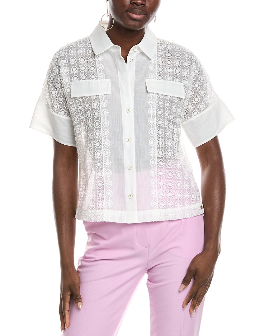 Marc Cain Embroidered Lace Blouse