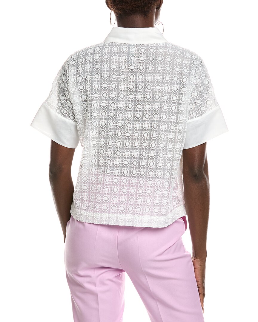 Marc Cain Embroidered Lace Blouse
