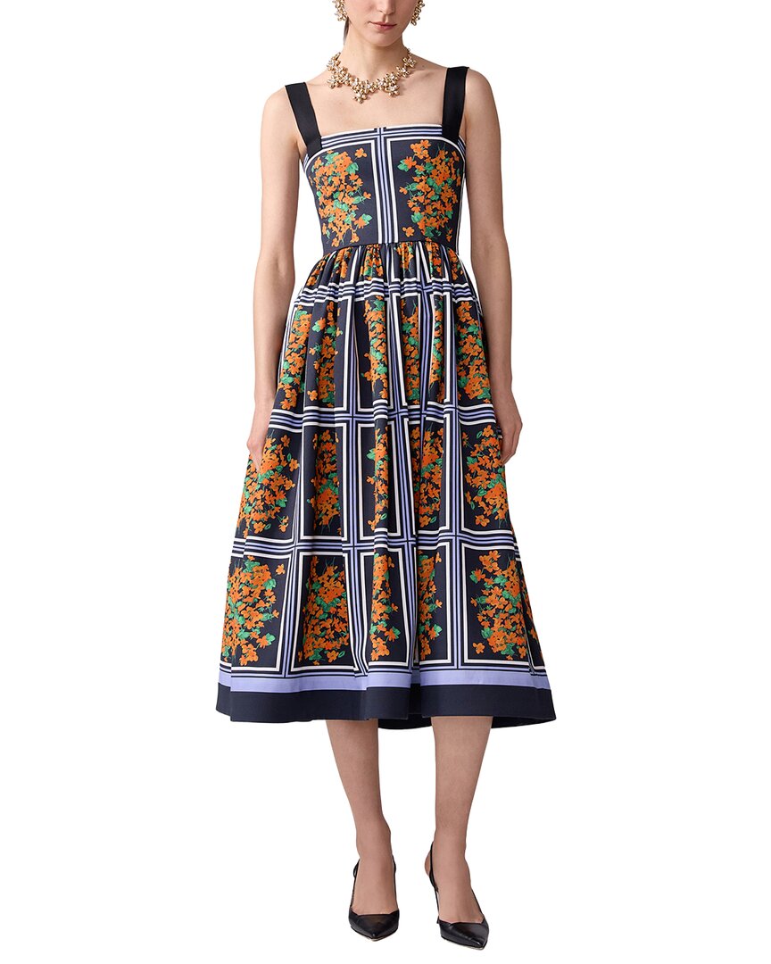 Carolina Herrera Thick Strap Full Midi Dress