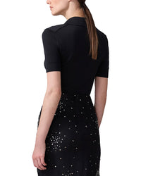 Carolina Herrera Silk-Blend Polo Shirt