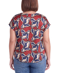 Anne Klein Plus Printed Blouse