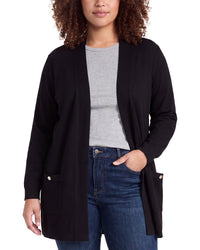 Anne Klein Anne Klein Plus Rib Pocket Cardigan