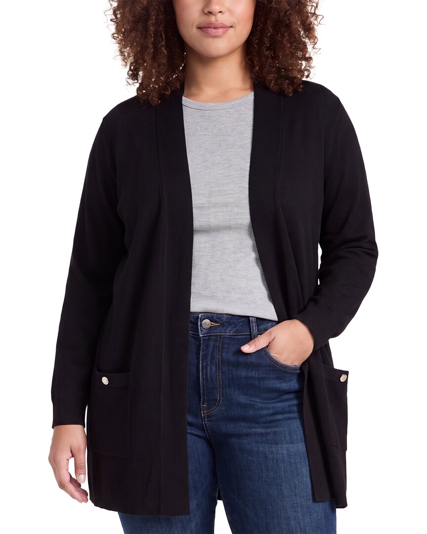Anne Klein Anne Klein Plus Rib Pocket Cardigan