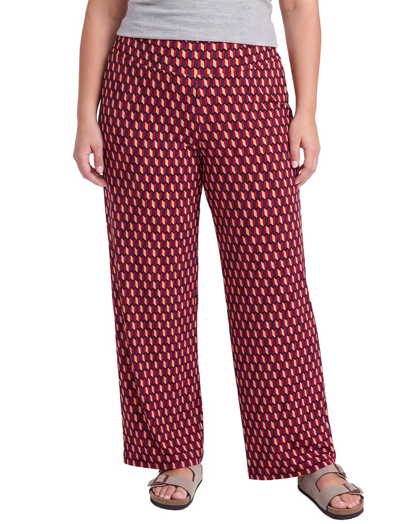 Anne Klein Plus High-Rise Palazzo Pant