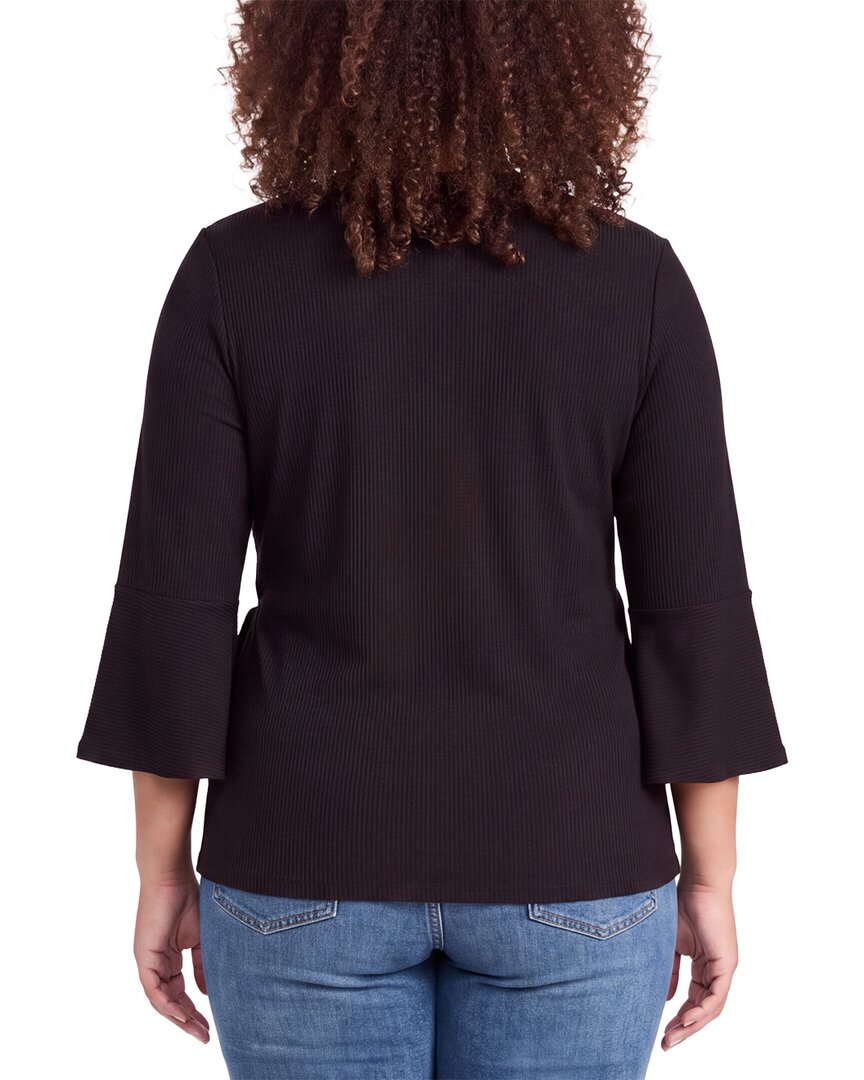 Anne Klein Anne Klein Plus Handkerchief Ruffle Shirt