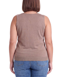 Anne Klein Anne Klein Plus Sequin Top