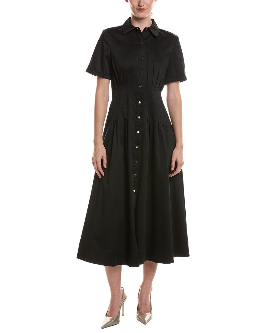 Anne Klein Anne Klein Solid Midi Shirtdress