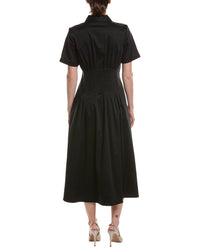 Anne Klein Anne Klein Solid Midi Shirtdress