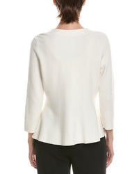 Anne Klein Anne Klein V-Neck Peplum Jacket
