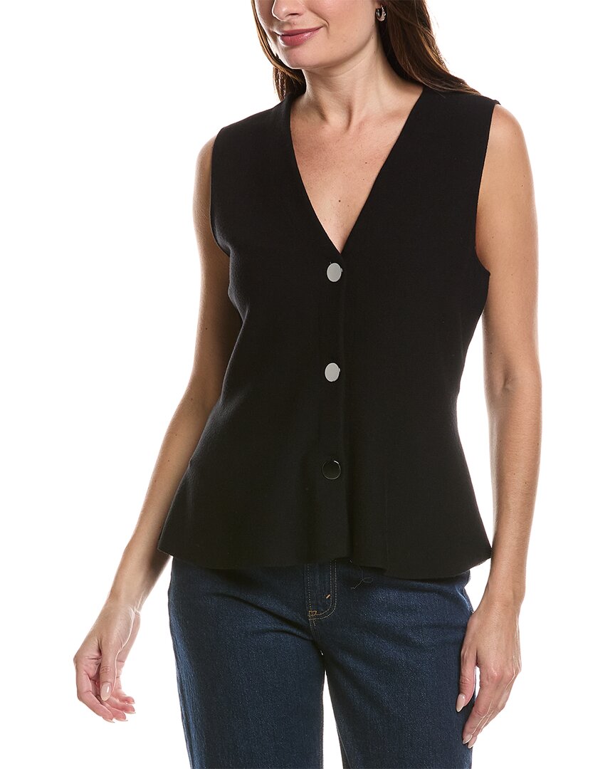 Anne Klein Anne Klein V-Neck Peplum Vest