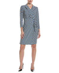 Anne Klein Anne Klein Wrap Printed Dress
