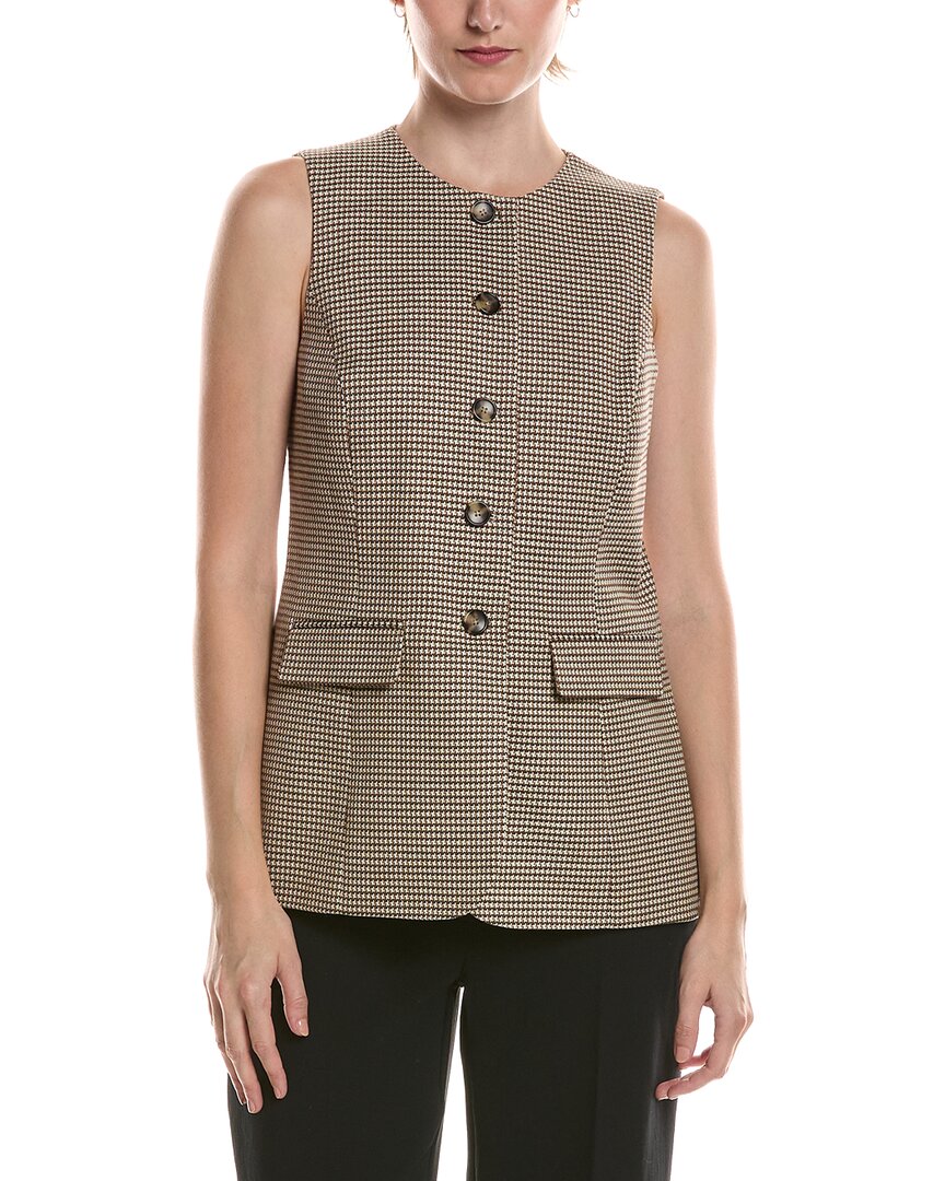 Anne Klein Anne Klein Houndstooth Knit Vest