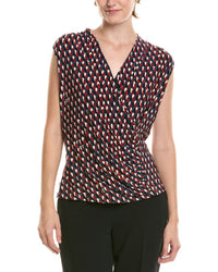 Anne Klein Anne Klein Faux Wrap Top