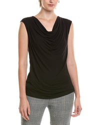 Anne Klein Anne Klein Pleated Cowel Neck Top