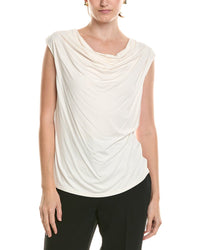 Anne Klein Anne Klein Pleated Cowel Neck Top