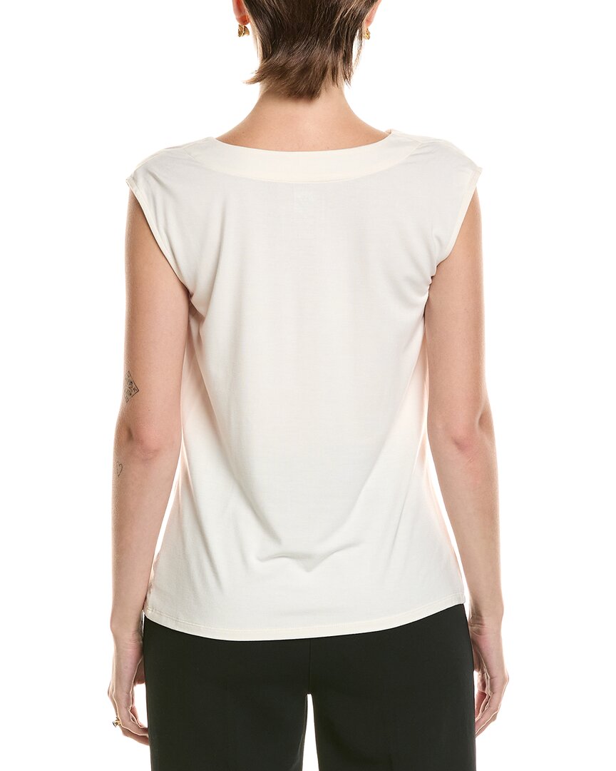 Anne Klein Anne Klein Pleated Cowel Neck Top