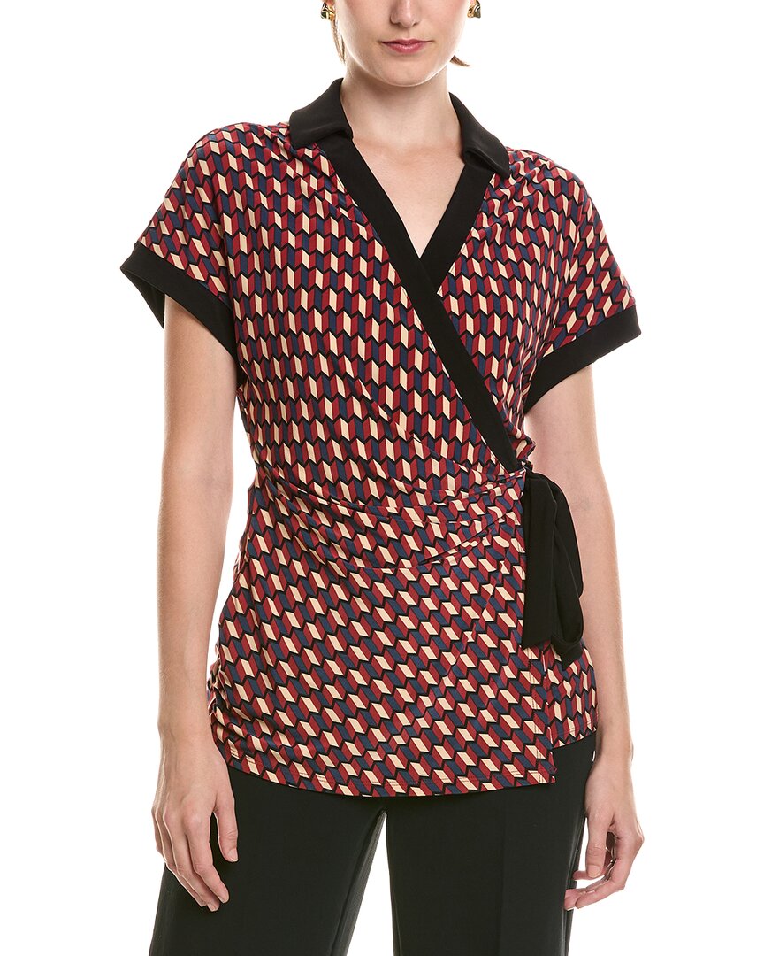 Anne Klein Anne Klein Collared Wrap Top