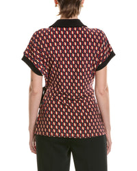 Anne Klein Anne Klein Collared Wrap Top