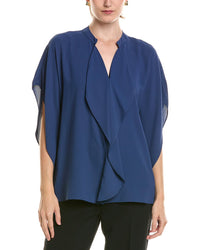 Anne Klein Anne Klein Flutter Y-Neck Blouse