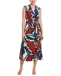 Anne Klein Anne Klein Surplice Wrap Midi Dress