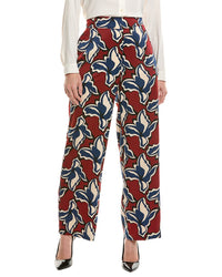 Anne Klein Anne Klein High-Rise Printed Pant