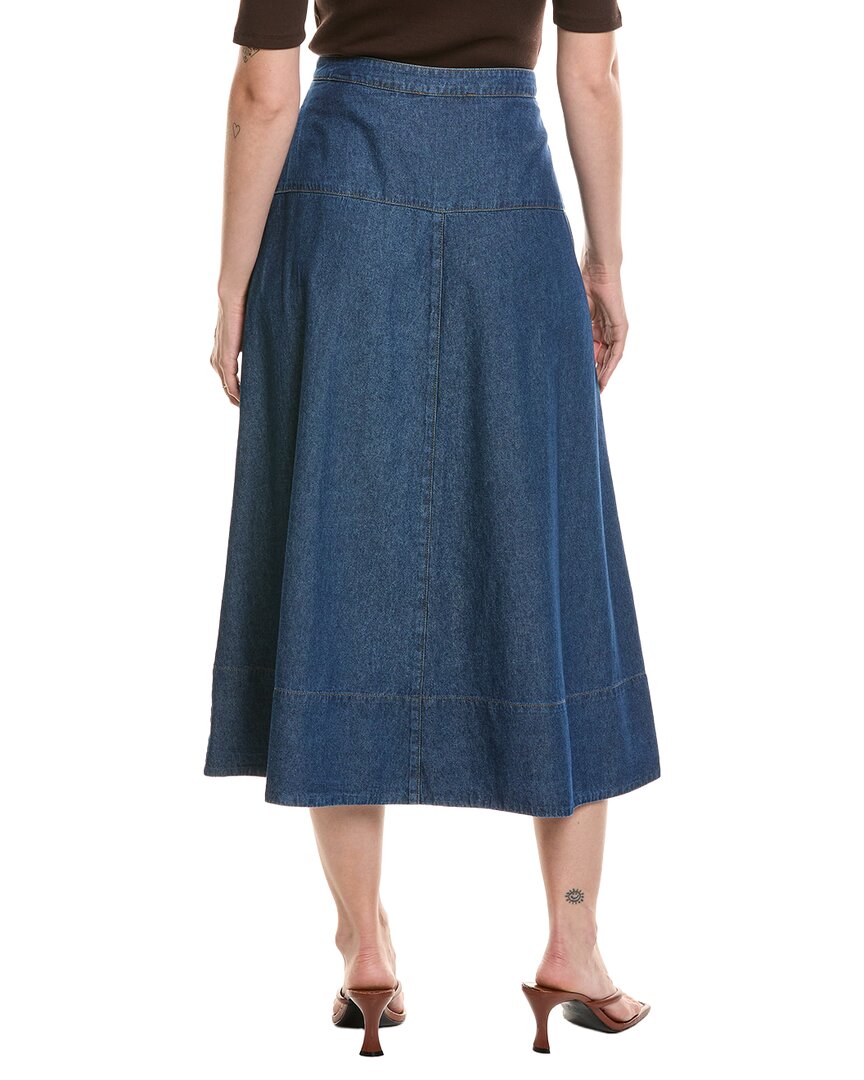 Anne Klein Anne Klein Button Front Midi Skirt