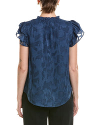 Anne Klein Anne Klein Ruffle Textured Blouse