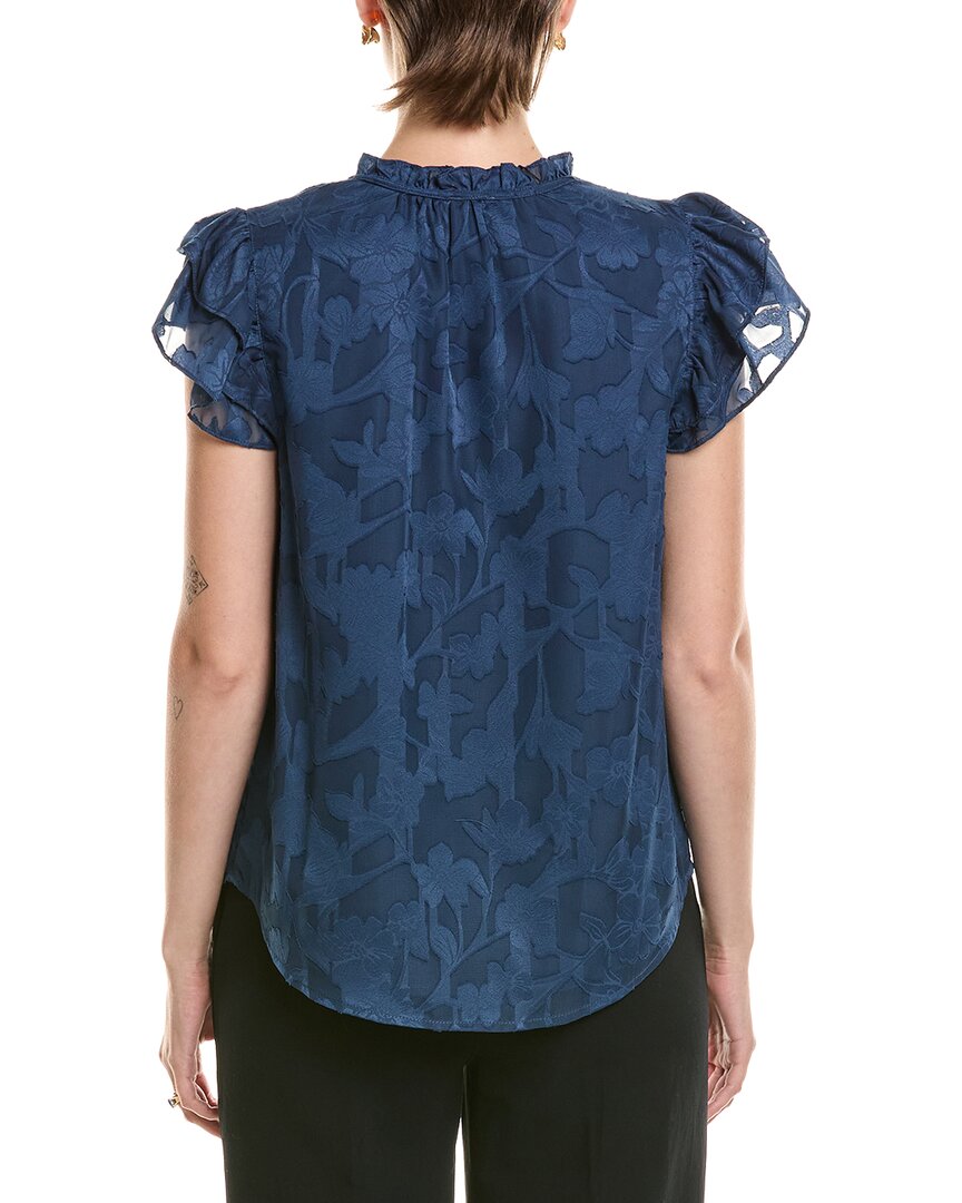 Anne Klein Anne Klein Ruffle Textured Blouse