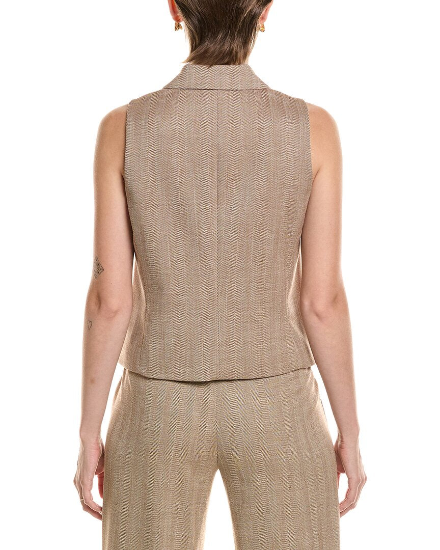 Anne Klein Anne Klein Herringbone Vest