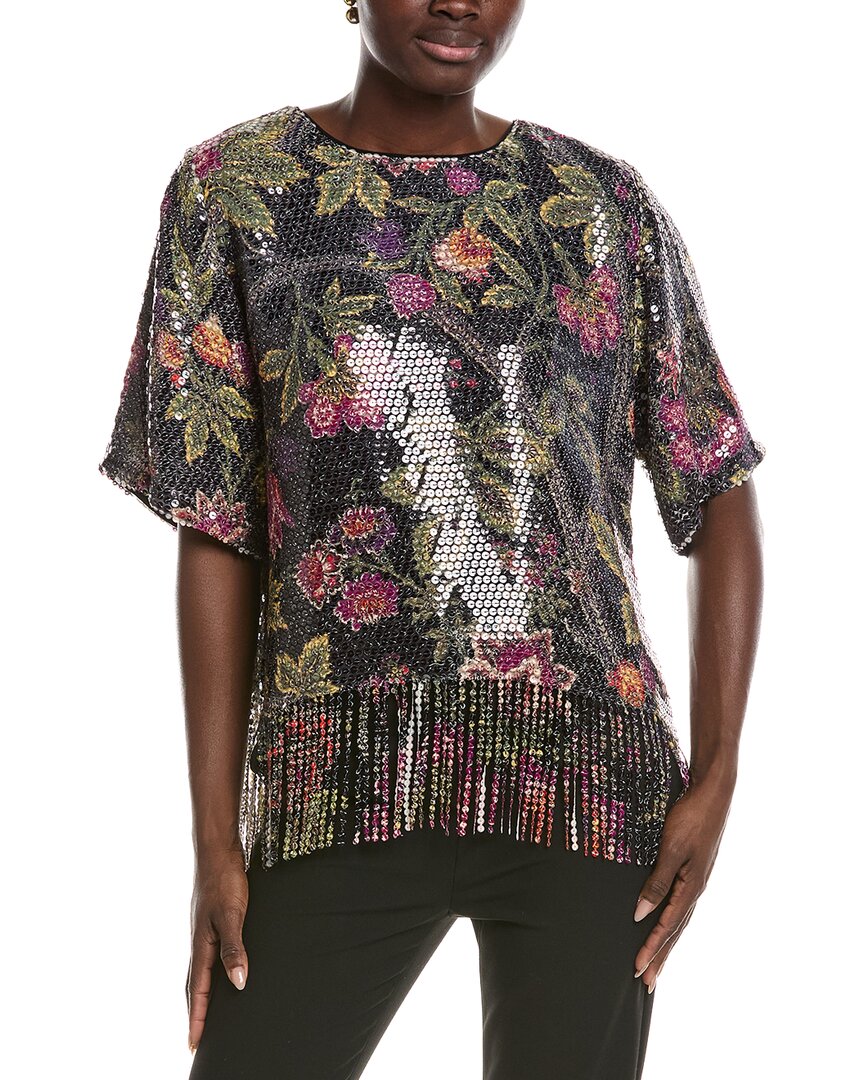 Kobi Halperin Kobi Halperin Celina Print Sequin Blouse