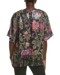 Kobi Halperin Kobi Halperin Celina Print Sequin Blouse