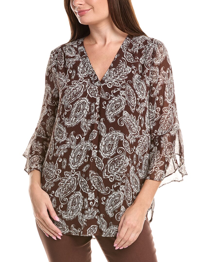 Jones New York Y Neck Blouse